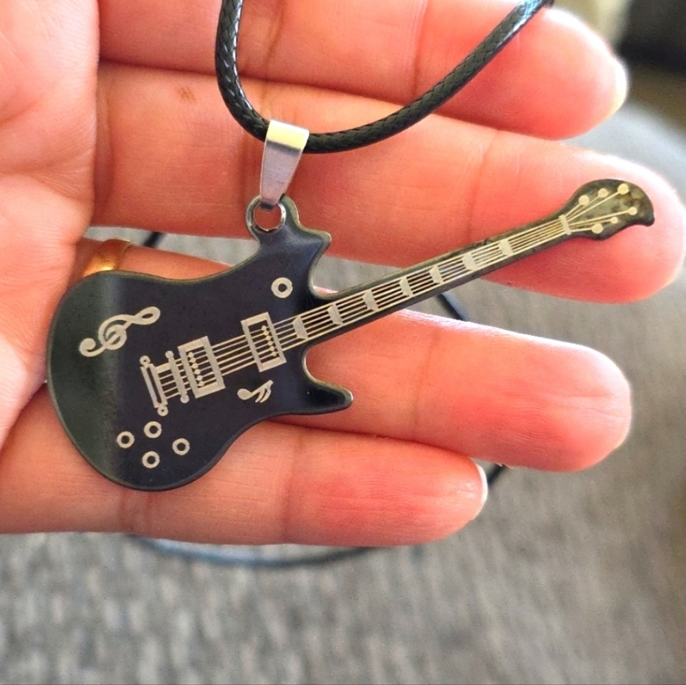 Guitar Pendant Necklace